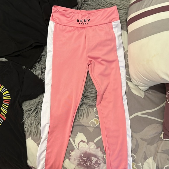 Little girls size 7-8 dkny sport leggings and three 7/8 shirts- barely worn - Picture 3 of 5